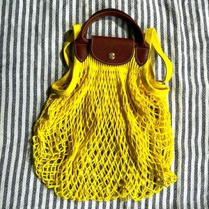 Longchamp gilet bag yellow